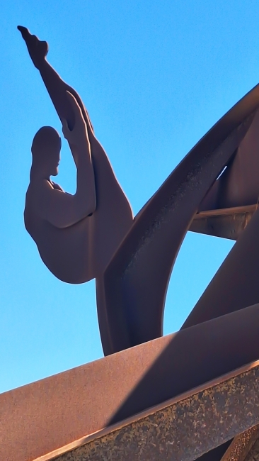 Escultura saltador