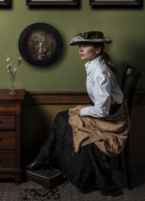 Recreación  William Orpen, The Mirror,